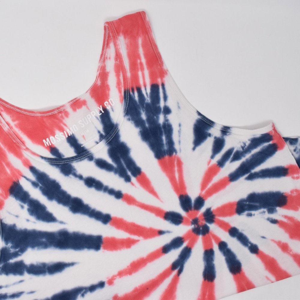 Mossimo Spiral Tie Dye Tank Top Women Medium Beach - Picture 4 of 9